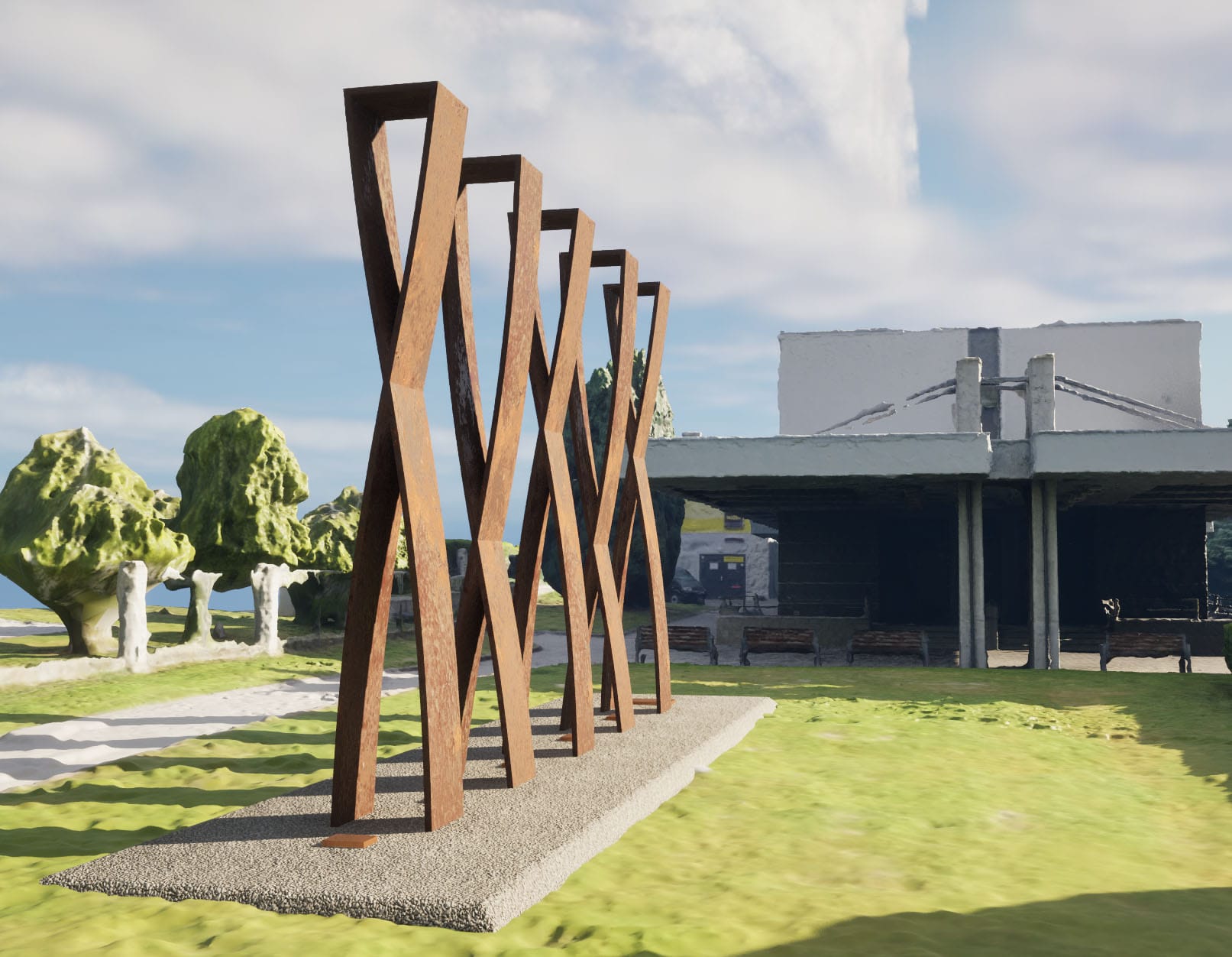 Vizualizace plánované podoby památníku